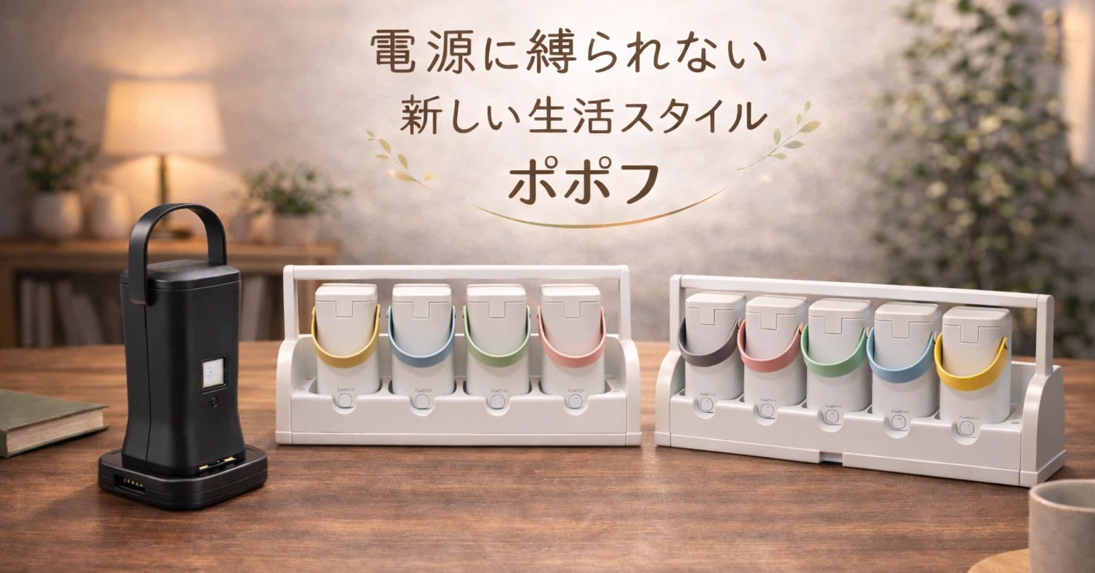 電源に縛られない新しい生活スタイル