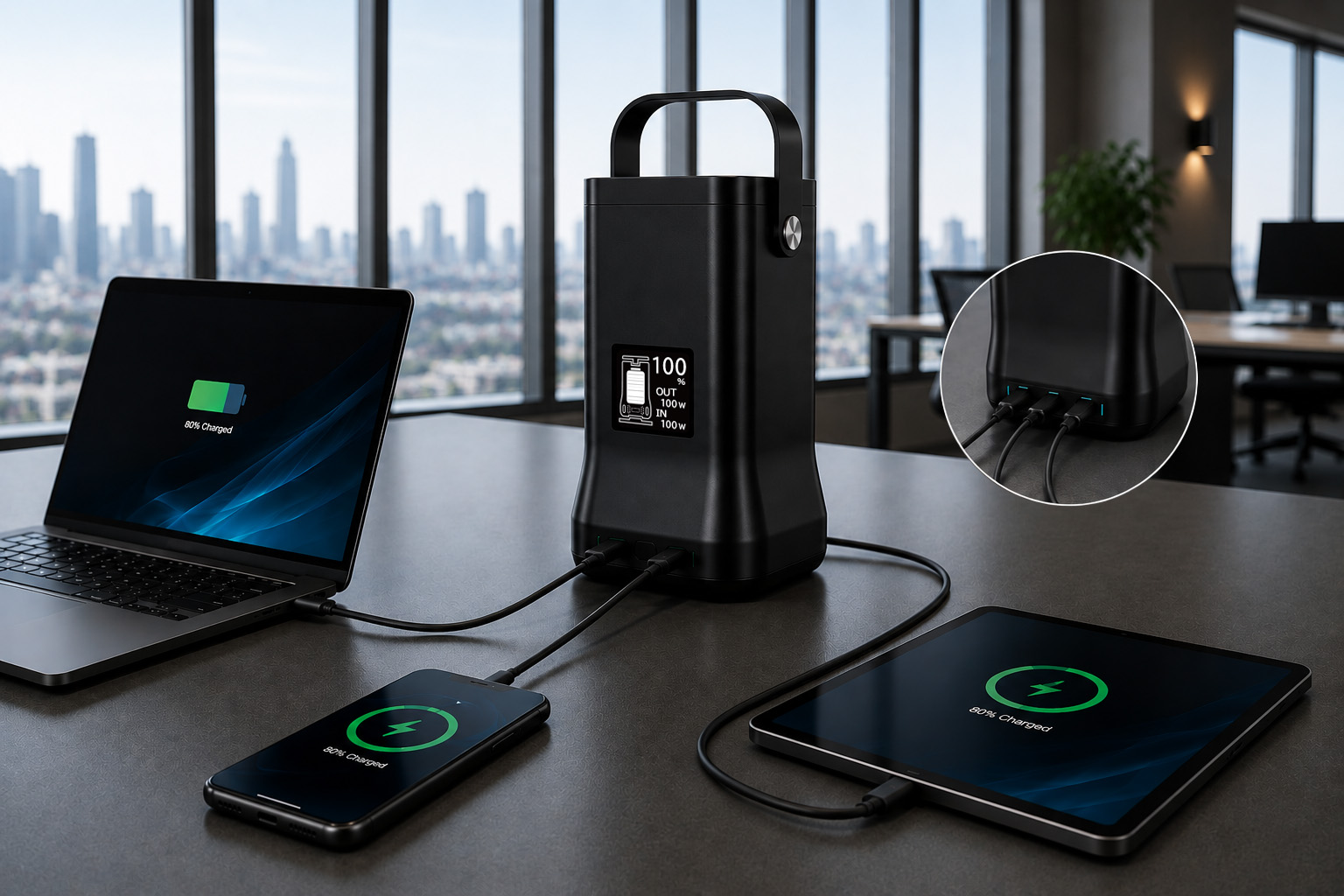 5台同時給電